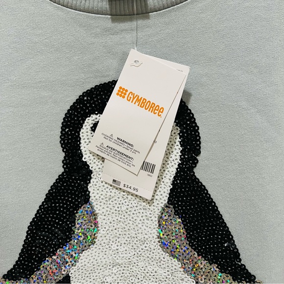 NWT Gymboree long sleeve gray penguin dress size 10/12 - Picture 5 of 7